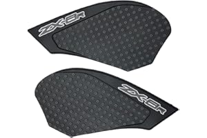 ZXXM Grey Gas Fuel Tank Pad Traction Side Fuel Knee Grip Decal Compatible with Kawasaki Ninja ZX6R 636 2007-2008