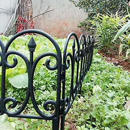 St@llion Plastic Garden Border Fence, Weatherproof Flowerbed Fence, Edging Ornate Fence Border for Lawn (Pack of 1) - Image 3