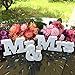 Mr and Mrs Sign Large Rustic Wedding Decorations iLoveCos Wedding Reception Anniversary Supplies Party Table Decorations Rustic Wedding Table Dispaly Hearts Confetti Scatter Crafts