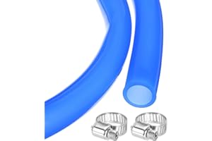 MECCANIXITY 3.3ft Silicone Rubber Tubing 3/4" ID 1" OD Plastic Tube Flexible Air Hose for Brewing, Wine Making, Pump Siphon, 