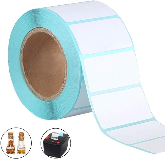 nuoshen 800 Pieces Sticky Labels Roll, 60mm*30mm SelfAdhesive Labels