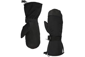 OZERO Winter Thermal Mittens: Cold Proof Water-Resistant Winter Warm Gloves for Skiing/Snowmobile/Shoveling Snow Black Large