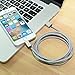 CBoner iPhone Cable,3Pack 10FT Nylon Braided Cord Lightning Cable Certified to USB Charging Charger for iPad,iPod Nano 7,iPhone 7/7 Plus,6/6 Plus/6S/6S Plus,SE/5S/5 (Gray White,10FT)