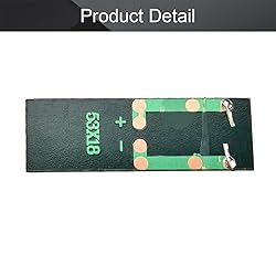 Fielect 5pcs 0.5V 100mA Solar Panel Polysilicon