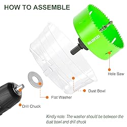 HLOFIZI 4-1/4 Inch Hole Saw Bi-Metal for