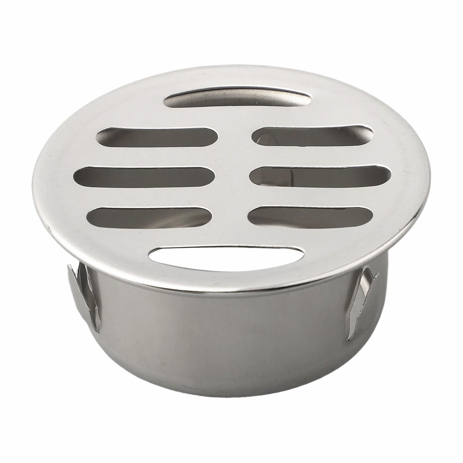 Round Stainless Steel Floor Drain, Removable Metal Outdoor Round Atrium Drain Grate Cover For Outdoor Balcony Yard Garden (50 Flat Mouth)