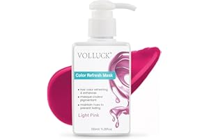 VOLLUCK Color Depositing Conditioner, 3-in-1 Cruelty-free Color Depositing Hair Mask for Enhances Shine & Softness, Non-foaming for All Hair Types (Light Pink, 5.28 Fl oz)