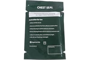 Emergencies Trauma Sticker Medically Patches Square Medically Chest Seal Vented Dressing Bandages Outdoor Tool Enduring Outdo