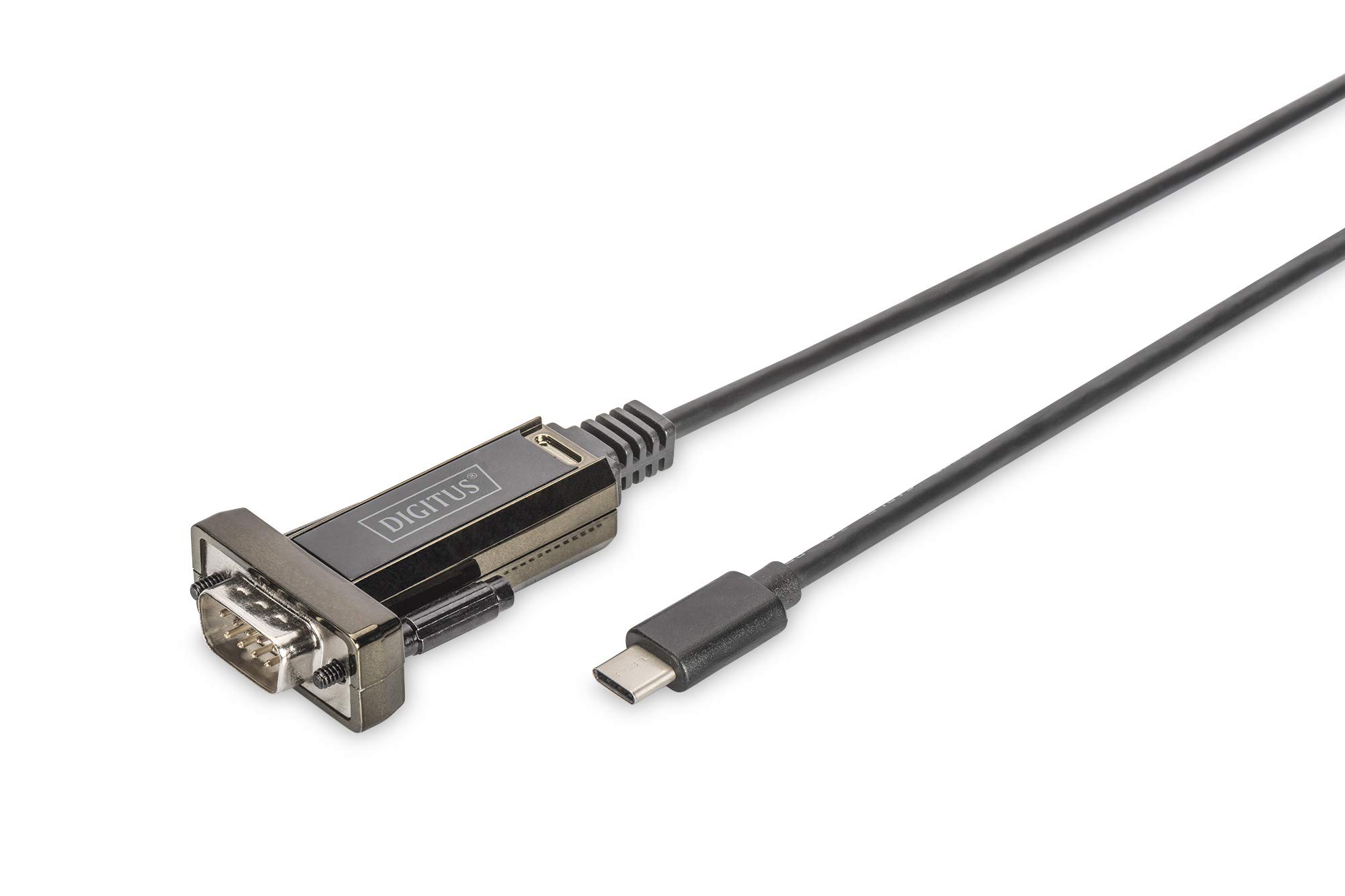 DIGITUS USB to serial adapter - RS232 converter - USB 2.0 Type-C to DSUB 9M - FTDI FT232RL chipset - 1 m connection cable — image 1
