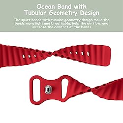QRose Silicone Elastic Ocean Bands Compatible with