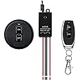 Meskliu 12v Wireless Switch,Mini Remote Control Switch,DC5V/12V/24V/48V/10A Relay with 328FT Long Range, Remote Kill Switch f