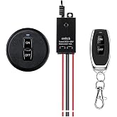 Meskliu Mini Remote Control Switch,DC5V/12V/24V/48V/10A Relay,328FT Range | 12v Wireless Switch,Remote ON/OFF Switches for Car,Motor,Lamps,LED Lights,Fans