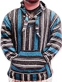 Deluxe Baja - Original Mexican Baja Hoodie (Black / Turquoise)