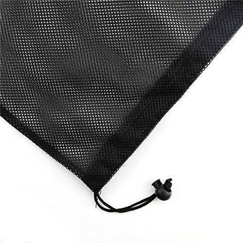 Bignc 3 Pack Mesh Stuff Sack with Cord Lock Closure, Durable Lightweight Nylon Mesh Storage Ditty Bag, Laundry Bag, Golf Ball Bag