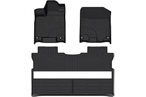 Wayhigh-for Honda Ridgeline 2017-2024 2025 All Weather Floor Mats Custom Fit TPE Heavy Duty Car Mats Ridgeline Accessories - Black