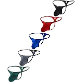 iKingsky Men's Stretch Pouch G-string Sexy Low Rise Bulge Thong Soft Y-back Underwear for Men