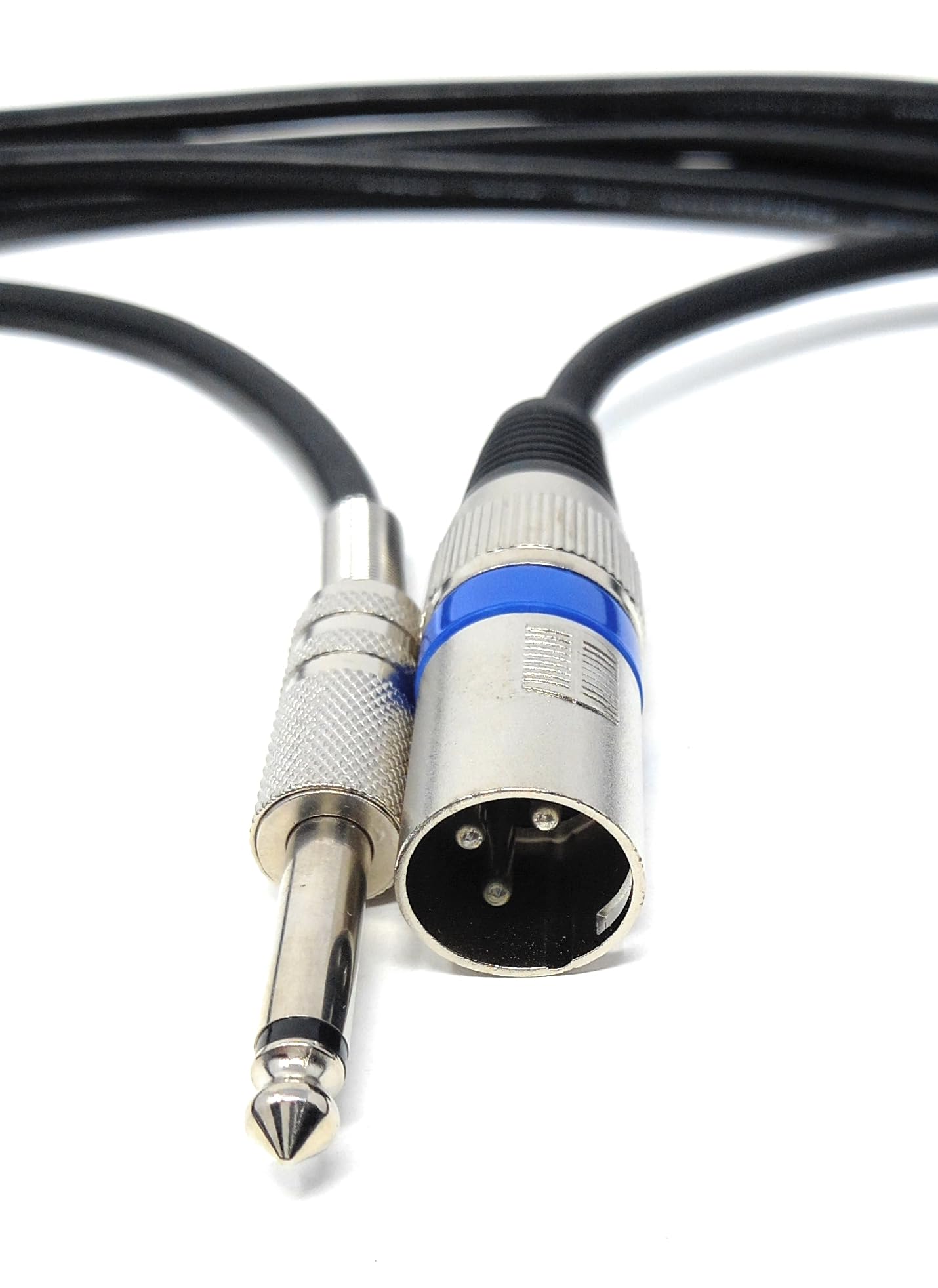 DRUT 5m XLR Male to 6.35mm TS Mono Male Plug Audio Connector, Microphone Screened Cable for Amplifiers, Music Instruments 16.5ft