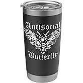 Funny Anti-Social Butterfly Introvert Stainless Steel Insulated Tumbler