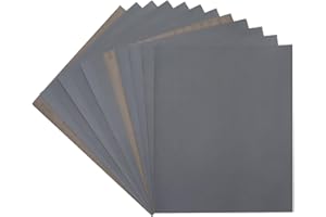 Sandpaper 1200 Grit, Wet Dry Sanding Sheets 9 x 11 Inch, Silicon Carbide Abrasive Sander Paper Advanced Sand Paper for Wood F