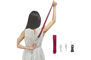 MAGNEECH Detachable Zipper Puller Helper for Dress and Boots, Effortless Zipping with Hook and Clip for Various Types of Zippers - Convenient and Portable Zipper Pull Tool (Burgundy)