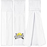 Windkream 5 Pcs Softball Towel Microfiber Softball Field Towel with Hook and Loop Closure Softball Hand Towels Sweat and Maintaining Grip Softball Handkerchief for Softball Pitching Gym Sports, White
