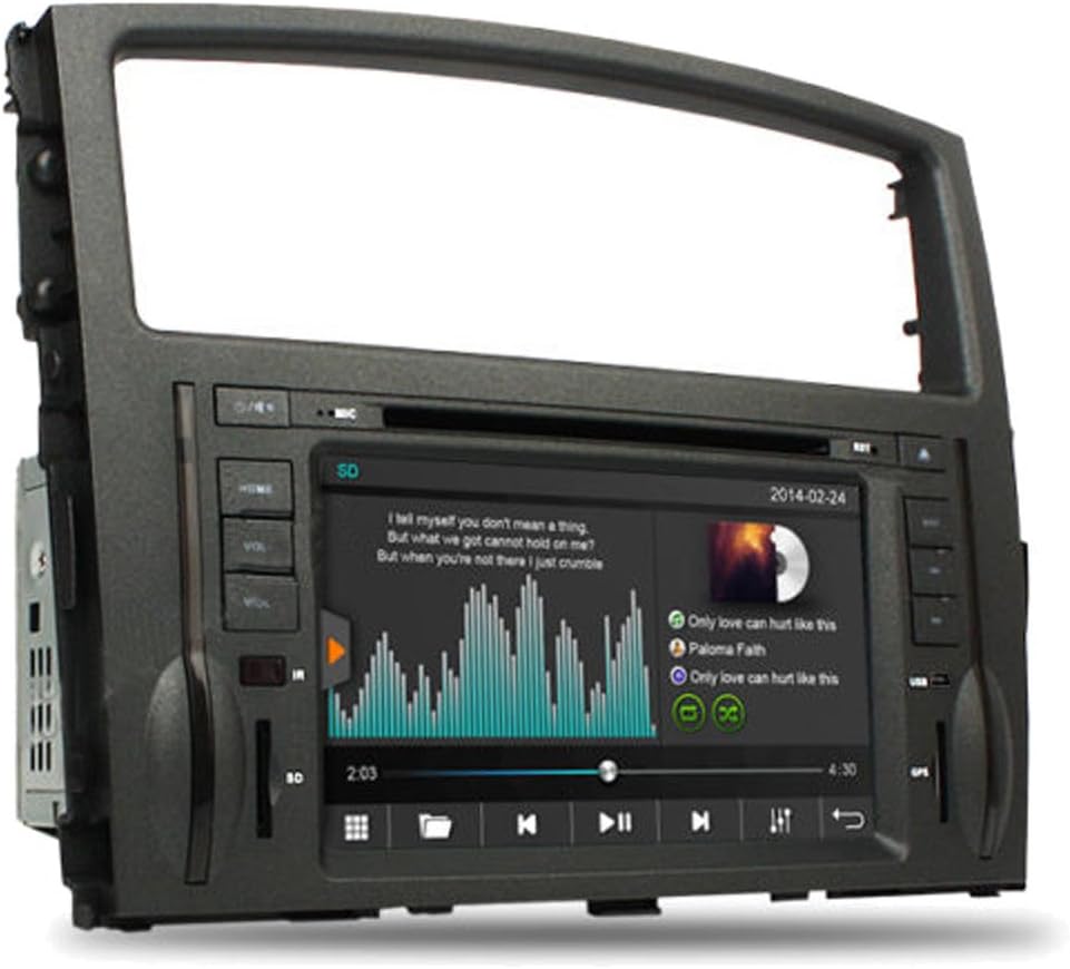 Witson Capacitive Touch Screen 8" Car DVD GPS Navi Headunit Autoradio for Mitsubishi Pajero IV 2006 2007 2008 2009 2010 2011 2012 2013 2014 2015 2016 2017 Bluetooth A2dp, Sd AUX USB Input Radio