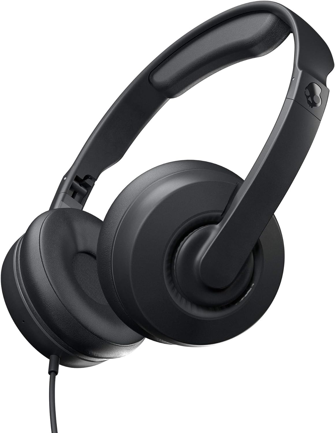 Skullcandy Cassette Junior On-Ear Wired Headphones, Volume-Limiting, Microphone, Works with Bluetooth Devices and Computers - Black