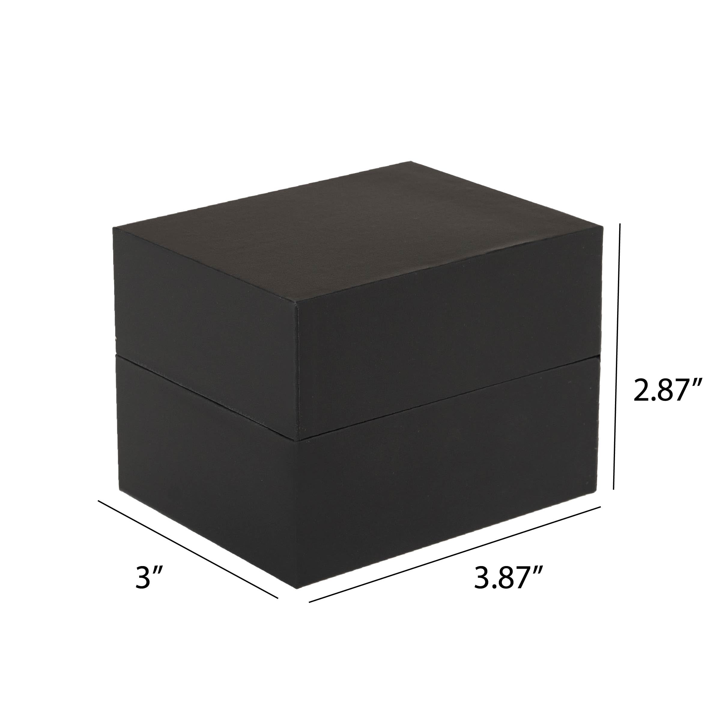 Prestige & Fancy Premium Black Watch Gift Box with Pillow – Single Watch case Storage Box PU Wristwatch Display Case Organizer for men and women for Christmas, Birthdays, Anniversary (Black)