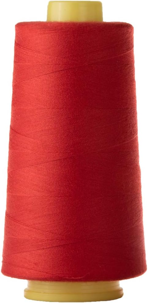 Polyester Quilting Thread for Sewing Machine All Purpose Sewing Thread Cone for Serger Overlock Merrow Single Needle 3000 Yards Each
