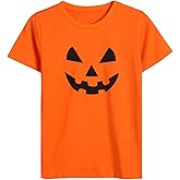 Halloween Pumpkin Kids Boys' Short Sleeve T-Shirt