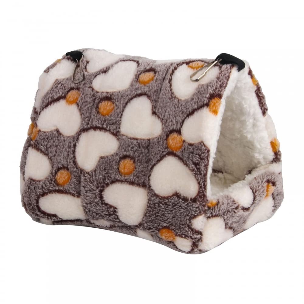 Winter Warm Hamster Bed, Guinea Pig Hanging Hammock Nest Home Soft Small Pet Bed House with Hook Design for Hamster Hedgehog Chinchilla Rabbit Squirrel