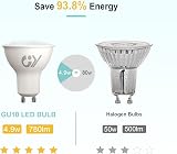 GY GU10 LED Bulb 4.9W 790lm 3000K 110° Beam Non-Dimmable Pack of 2 view 4