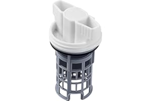 LUOJIEDEJINBIAO DC97-16991A Washer Drain Pump Filter Replacement for Samsung Washer Coin Trap Leak Proof WF42H5000AW WF42H5000AW/A2 WF42H5200AW/A2 WF45K6500AW/A2 WF45M5500A/WF45M5100A W45R6100A WF50K7500A