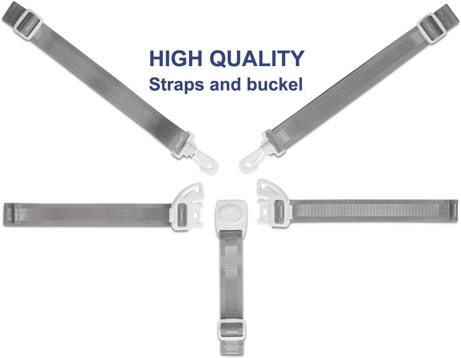 Todays Kids High Chair Straps, Compatible with Graco Highchairs, Replacement Harness Straps for 5 Point High Chairs, Replacement High Chair Belt