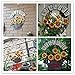 D-Fokes Handcrafts Vintage Metal Watering Pot Sunflower Welcome Sign Front Door Decor Hanging Outdoor Wreath Decorative Door Porch Bar Cafe Shop Store (Watering Pot)