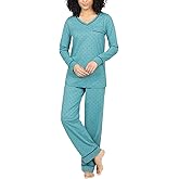 PajamaGram Pajamas For Women - Womens PJ Sets, Pullover Top, 100% Cotton