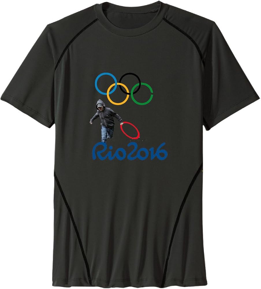 Men's RIO 2016 OLYMPIC GAMES Sport Quick Dry Short Sleeves T-Shirt