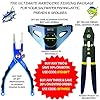 BITE-Professional-Aluminum-Saltwater-Fishing-Pliers-Spring-Loaded-Rubber-Insert-Grips-Tungsten-Carbide-Cutters-WITH-a-SET-of-REPLACEMENT-CARBIDE-CUTTERS-PREMIUM-CLIP-SHEATH