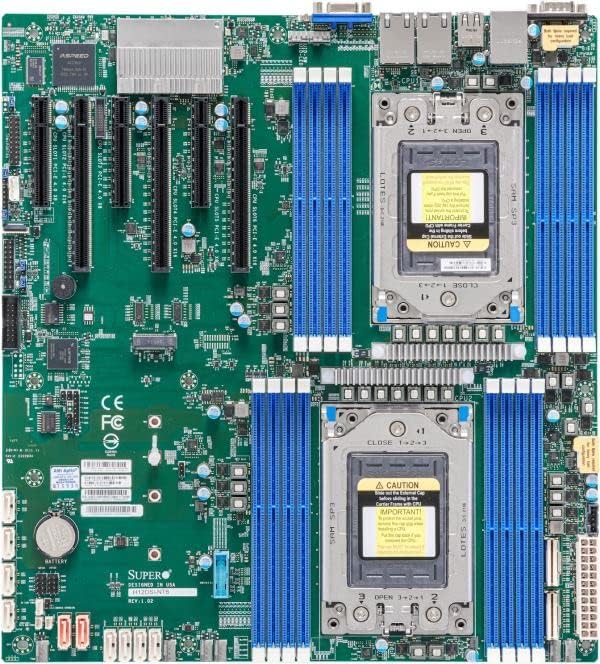 Supermicro MBD-H12DSI-NT6-O EATX Server Motherboard Dual AMD EPYC 7003 7002