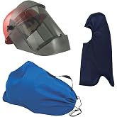 Oberon Arc Flash Face Shield Kit - Hard Cap, Face Shield, Balaclava | Includes Storage Bag - Anti-Scratch/Fog Face Shield - Arc Flash PPE Cat 2 12 Cal - Made in USA - TCG