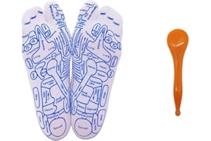 Broman Reflexology Socks with Acupressure Pen with Gua Sha End, Foot Pain Relief Remedy,Women's Size