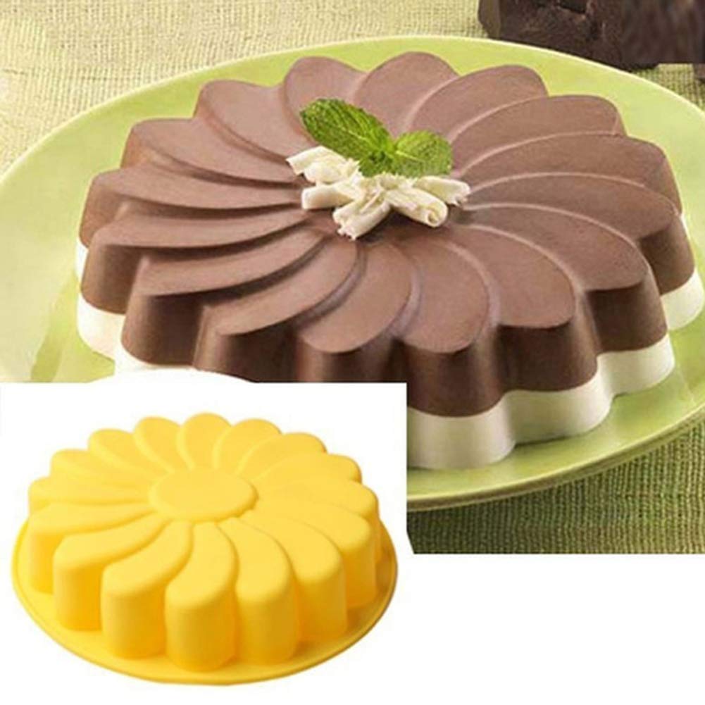 Cocottes Et Plats De Cuisson Moules A Pain Denret3rgu Moule En Silicone En Forme De Tournesol Moule De Cuisson Fondant Moule A Patisserie Outil De Cuisson Bricolage Jaune Napravi Rs