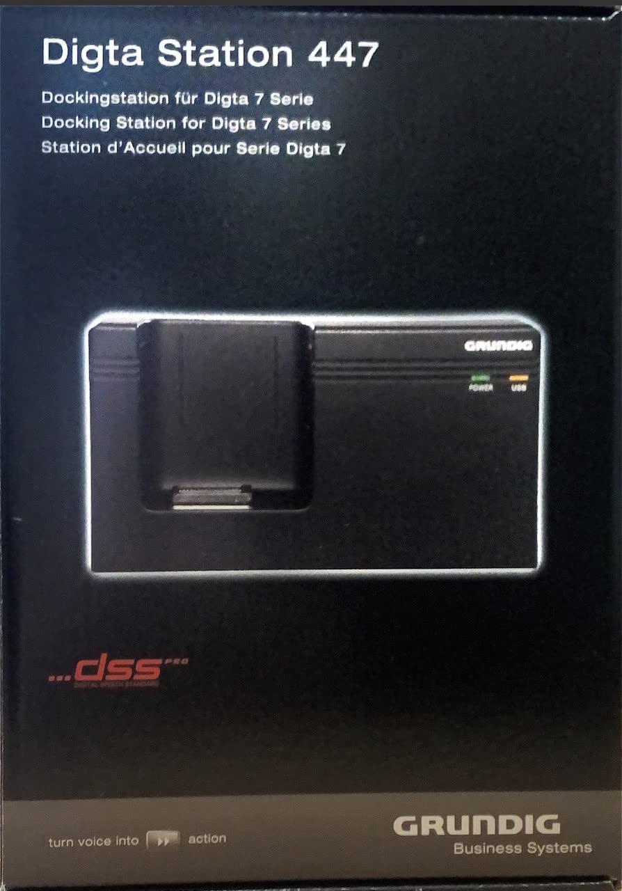 Grundig SCM4470 Digta Station 447 Set, Black