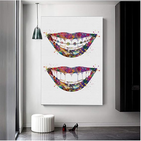 Cuadros De Pared Sala De Estar Decoración De Entrada Planta Dorada Verde Hoja Abstracta Nórdica Impresión En Lienzo Arte De La Pared Pintura Moderna 90x183cm/35x72inch Con Marco
