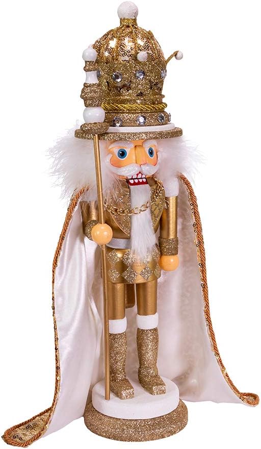 Nutcrackers - Kurt S. Adler 17.5-Inch Hollywood Gold King Nutcracker, Multi