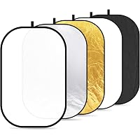 Réflecteur Photo 5 En 1 NEEWER 120x180 Cm – Translucide, Argent, Or, Noir, Blanc – Avec Sac De Transport