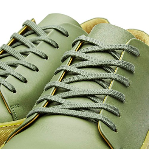 Shoeslulu 50" Premium Flat Waxed Cotton Bootlaces Shoelaces (50 in. (127 cm), Sage Green) - Thumbnail 3