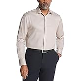 Calvin Klein Mens Dress Shirt Regular Fit Non Iron Stretch Solid