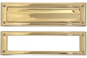 BRASS Accents A07-M0070-PVD Mail Slot, 3" x 10", Lifetime Polished Brass