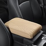 LXUNYI Car Armrest Cover,Car Armrest Box Pad, Universal Heighten Memory Foam Leather Car Center Console Cover, Car Armrest Cu